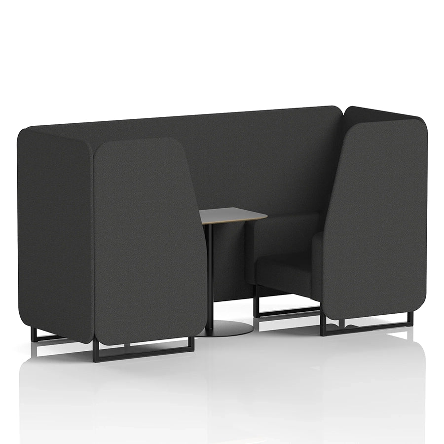 Brixworth Booth in Single Tone - 2 Seater with Grey Table
