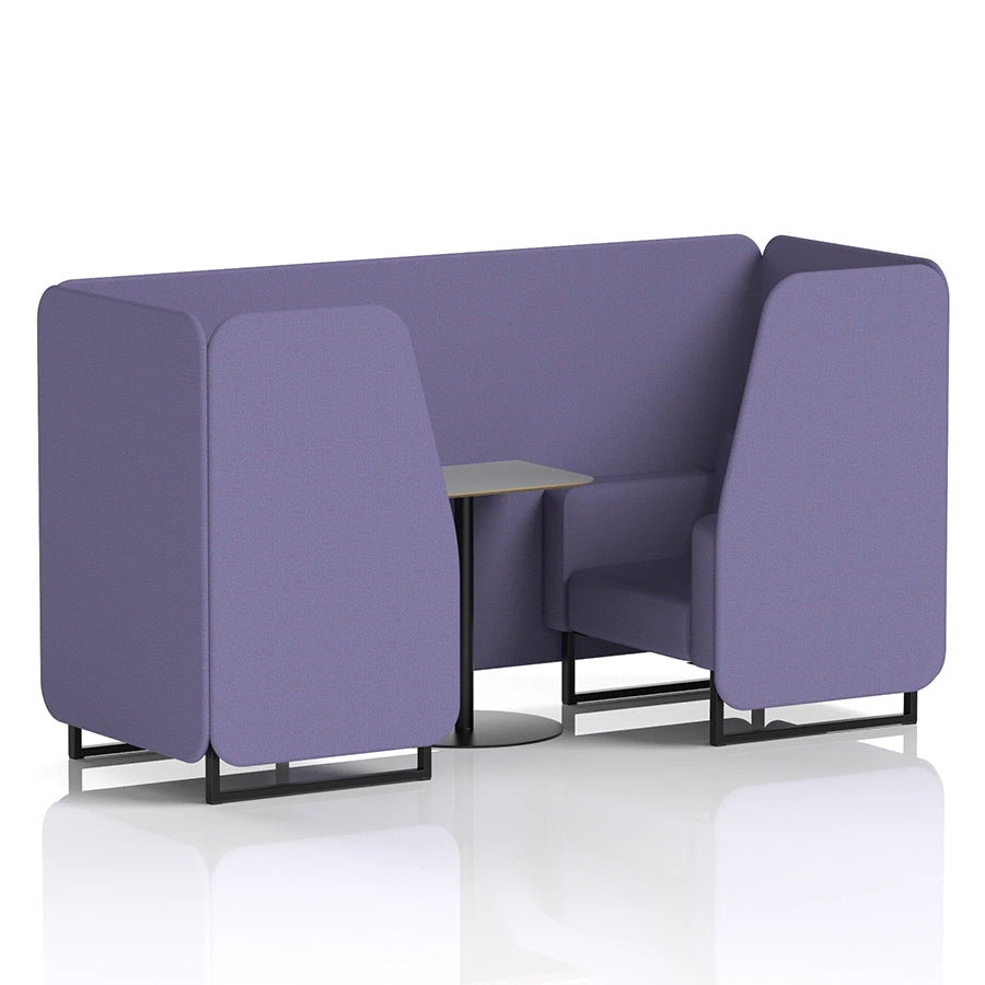 Brixworth Booth in Single Tone - 2 Seater with Grey Table