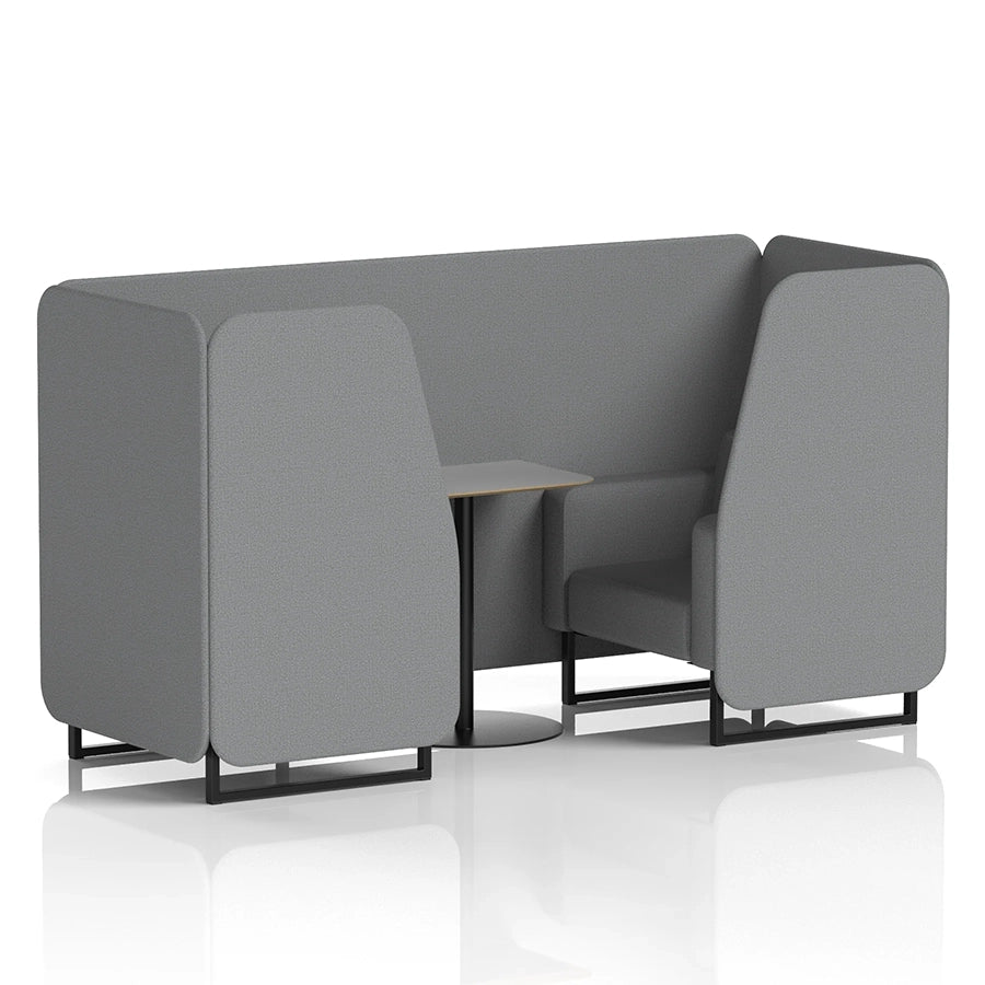 Brixworth Booth in Single Tone - 2 Seater with Grey Table