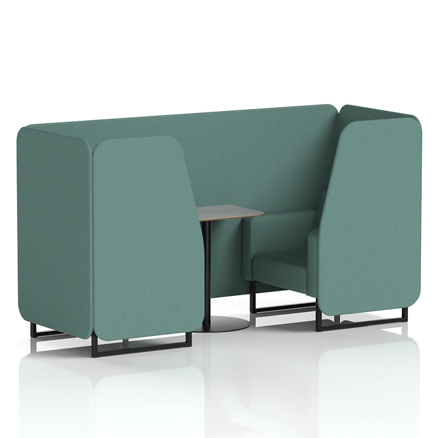 Brixworth Booth in Single Tone - 2 Seater with Grey Table