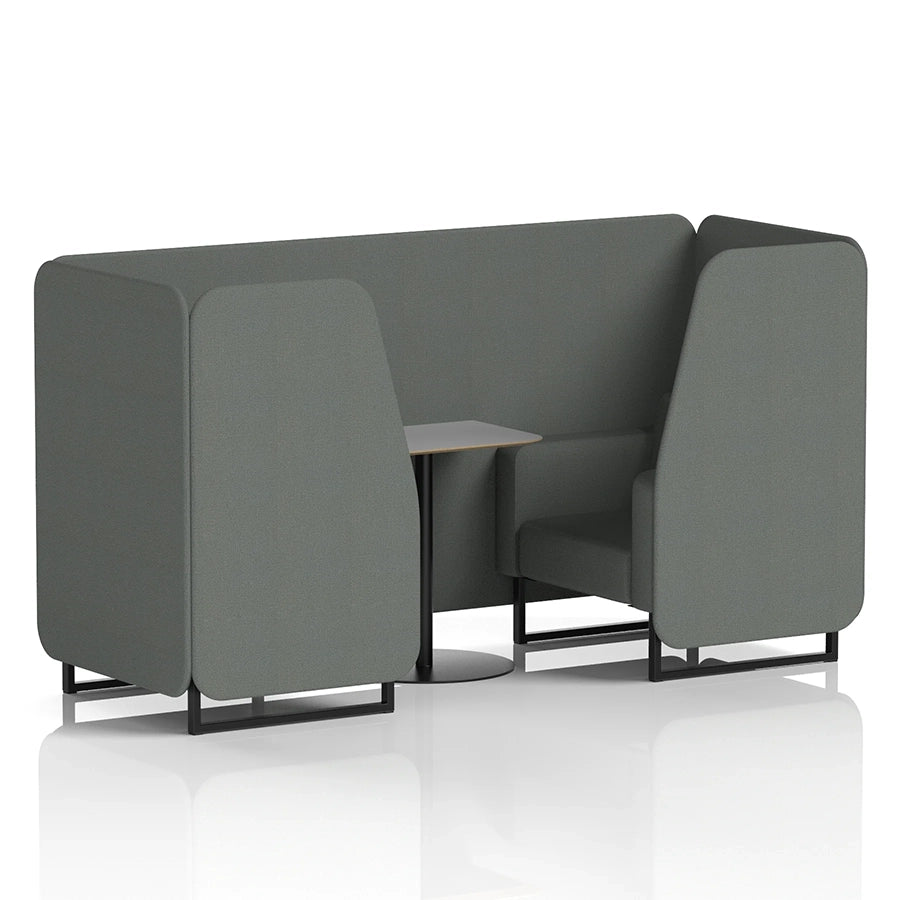 Brixworth Booth in Single Tone - 2 Seater with Grey Table