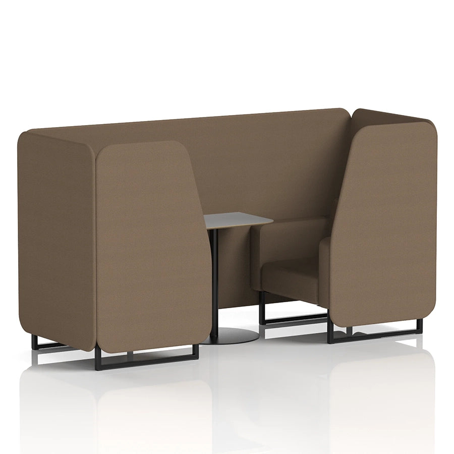Brixworth Booth in Single Tone - 2 Seater with Grey Table