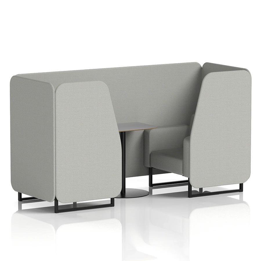 Brixworth Booth in Single Tone - 2 Seater with Grey Table