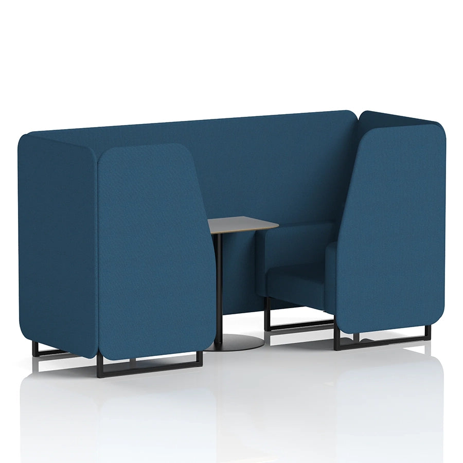 Brixworth Booth in Single Tone - 2 Seater with Grey Table