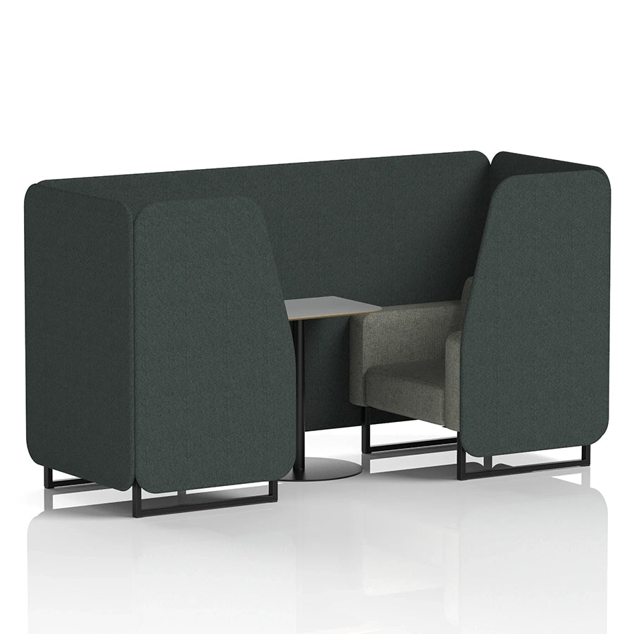 Brixworth Booth in Two Tone - 2 Seater with Grey Table
