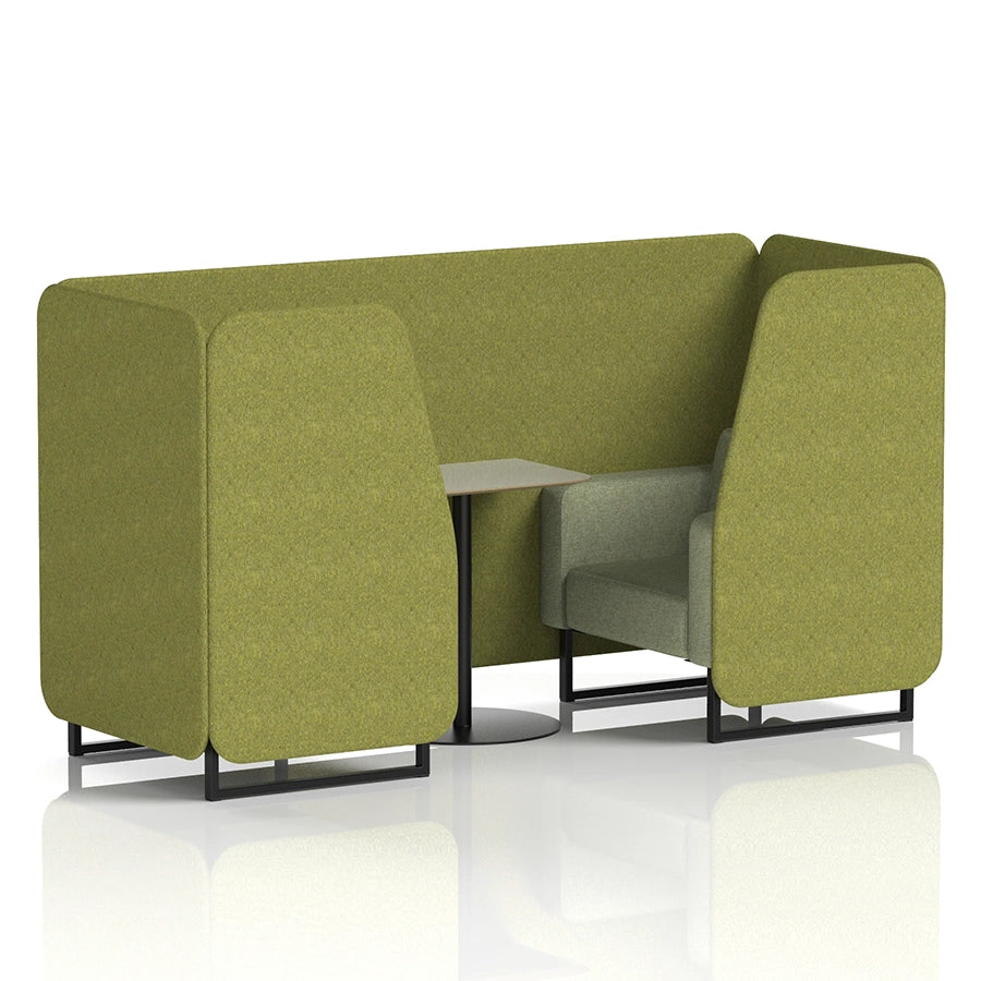 Brixworth Booth in Two Tone - 2 Seater with Grey Table