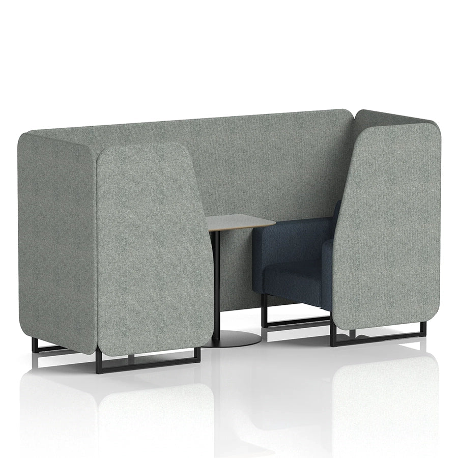Brixworth Booth in Two Tone - 2 Seater with Grey Table