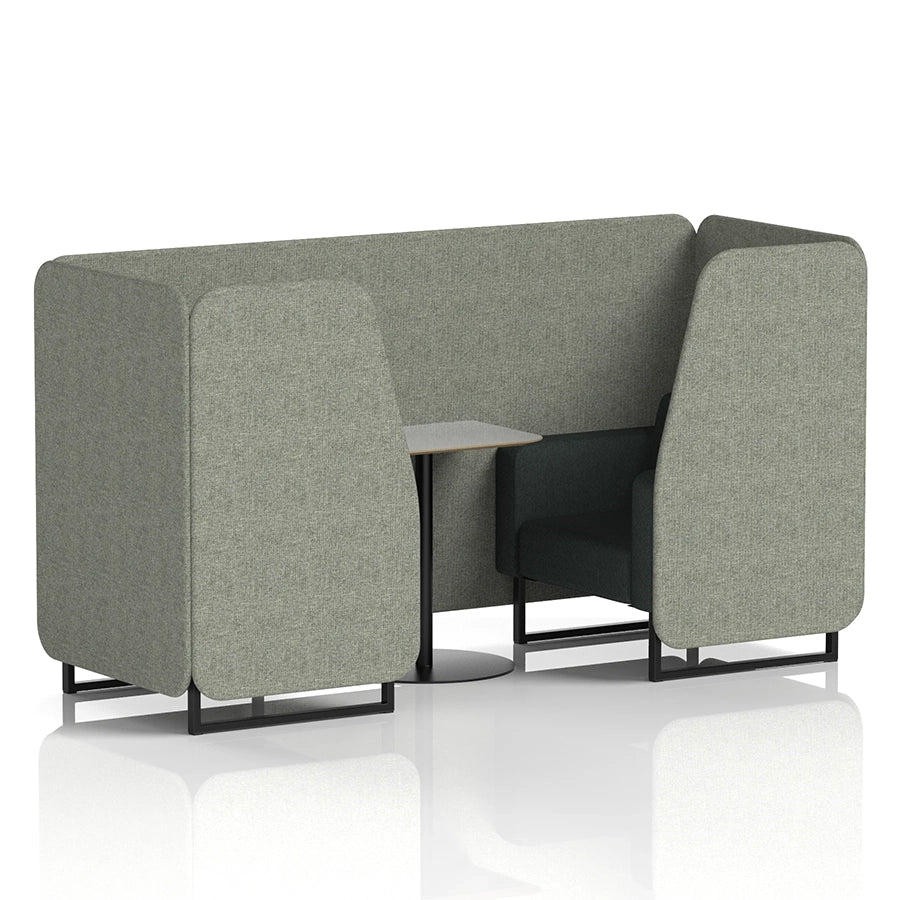 Brixworth Booth in Two Tone - 2 Seater with Grey Table