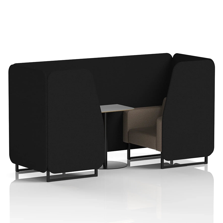 Brixworth Booth in Two Tone - 2 Seater with Grey Table