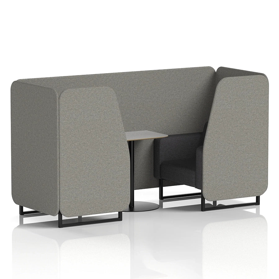 Brixworth Booth in Two Tone - 2 Seater with Grey Table