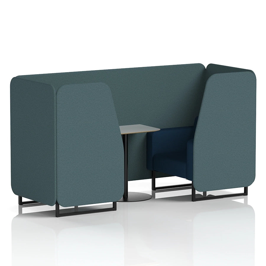 Brixworth Booth in Two Tone - 2 Seater with Grey Table