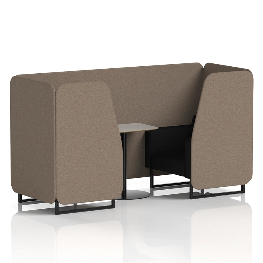 Brixworth Booth in Two Tone - 2 Seater with Grey Table