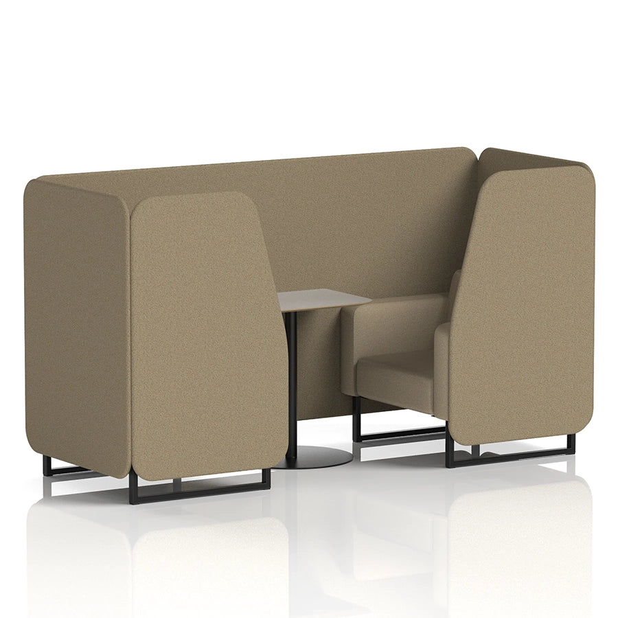 Brixworth Booth in Two Tone - 2 Seater with Grey Table