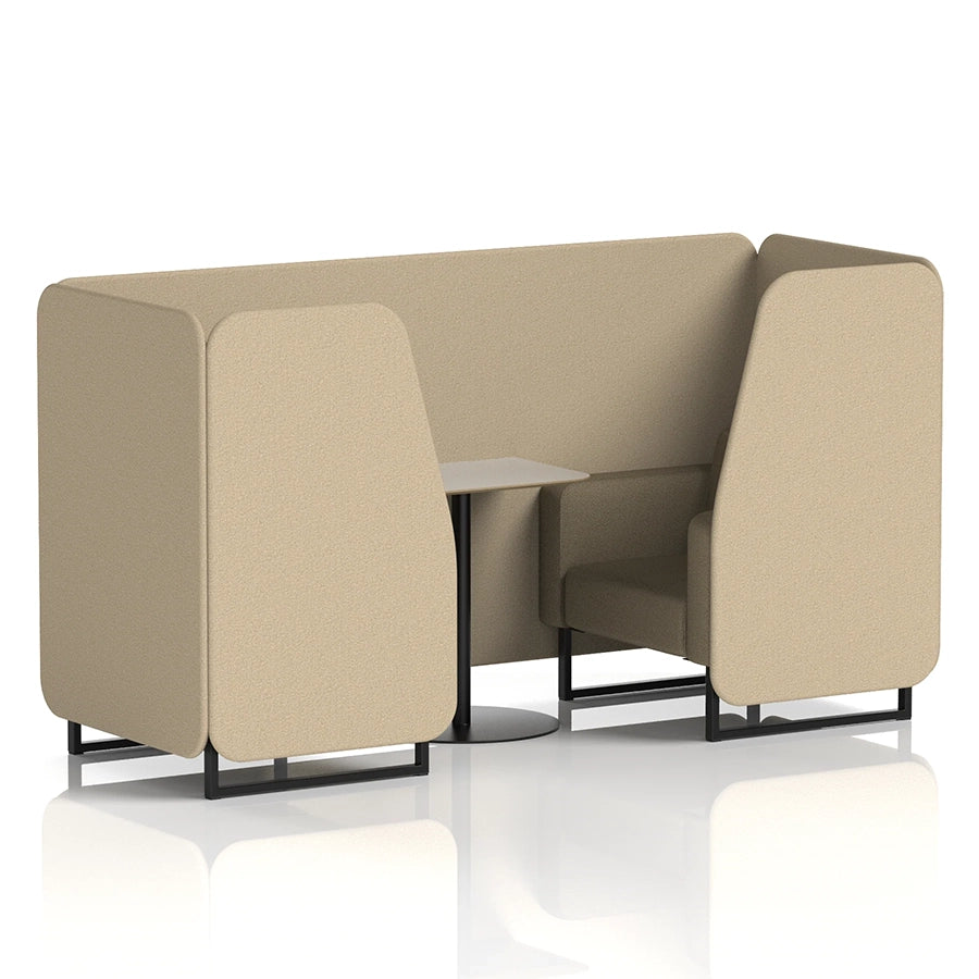 Brixworth Booth in Two Tone - 2 Seater with Grey Table