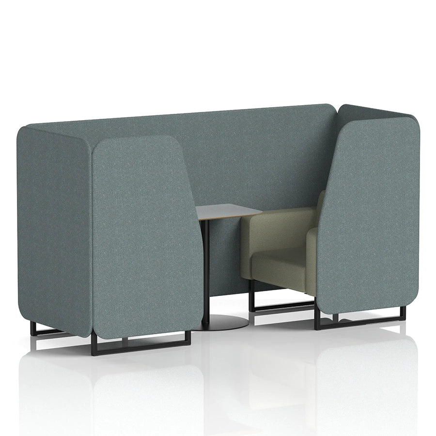 Brixworth Booth in Two Tone - 2 Seater with Grey Table
