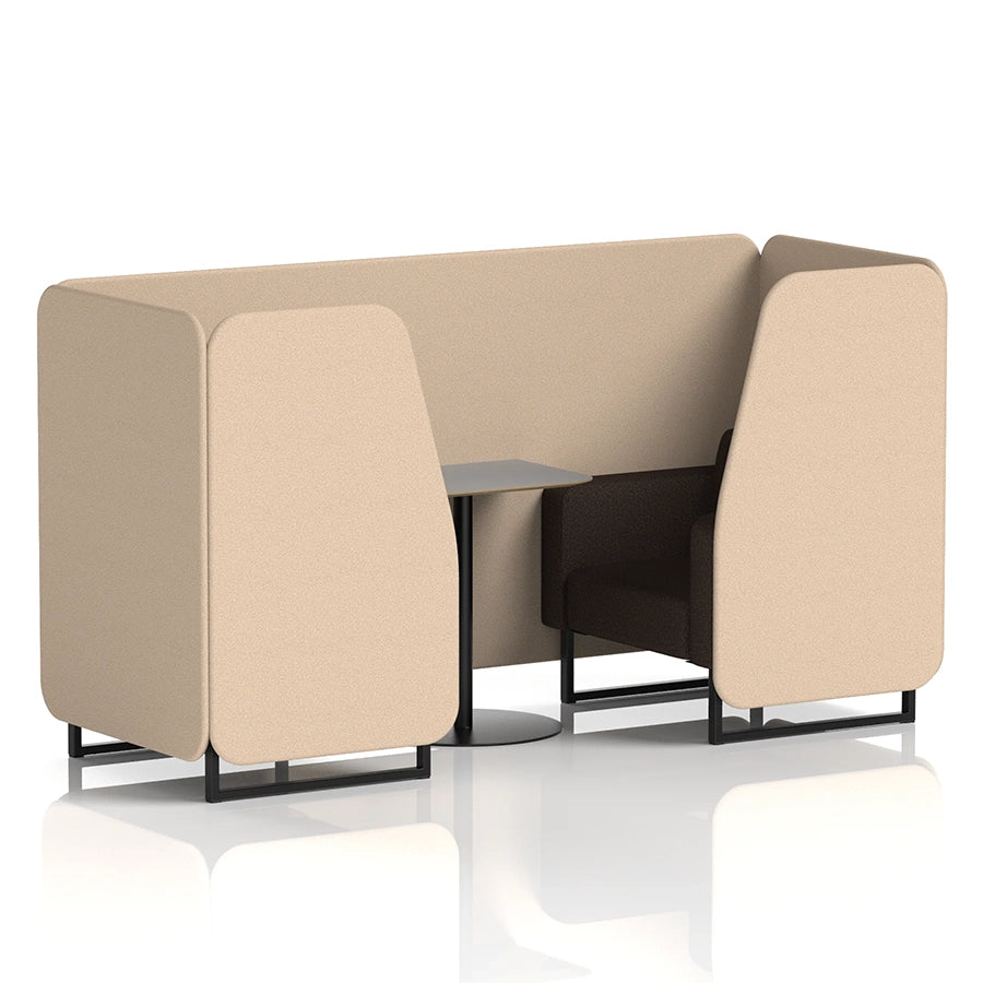 Brixworth Booth in Two Tone - 2 Seater with Grey Table