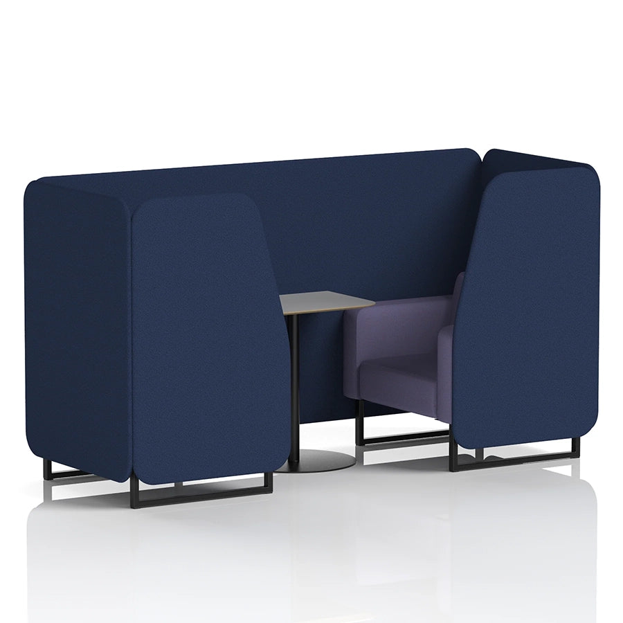 Brixworth Booth in Two Tone - 2 Seater with Grey Table