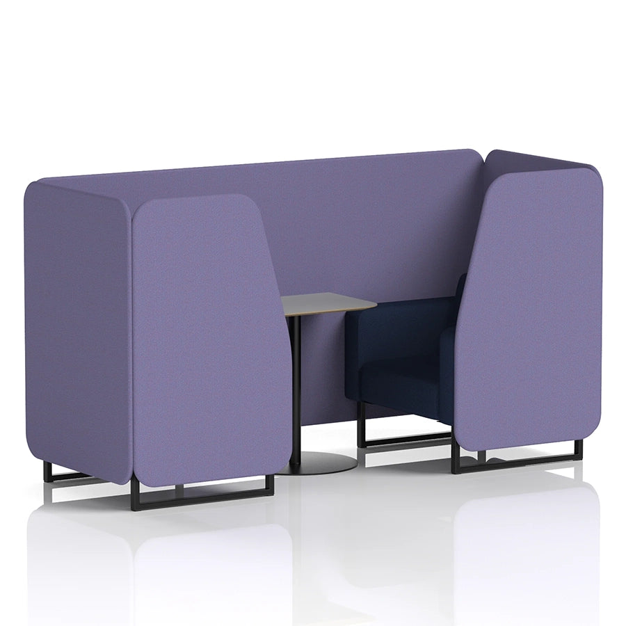 Brixworth Booth in Two Tone - 2 Seater with Grey Table