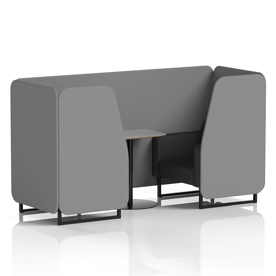 Brixworth Booth in Two Tone - 2 Seater with Grey Table