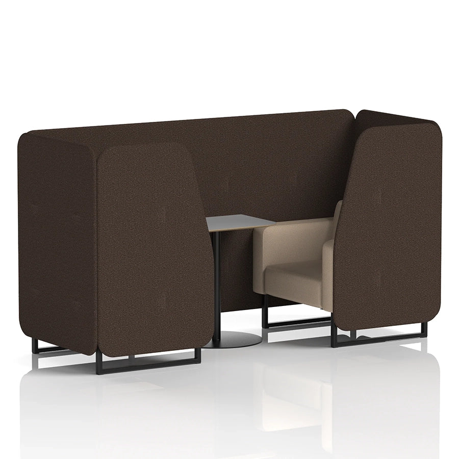 Brixworth Booth in Two Tone - 2 Seater with Grey Table
