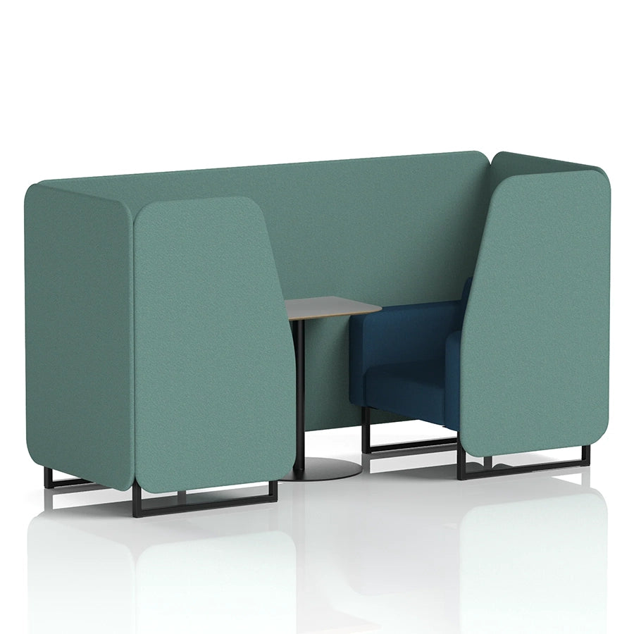 Brixworth Booth in Two Tone - 2 Seater with Grey Table