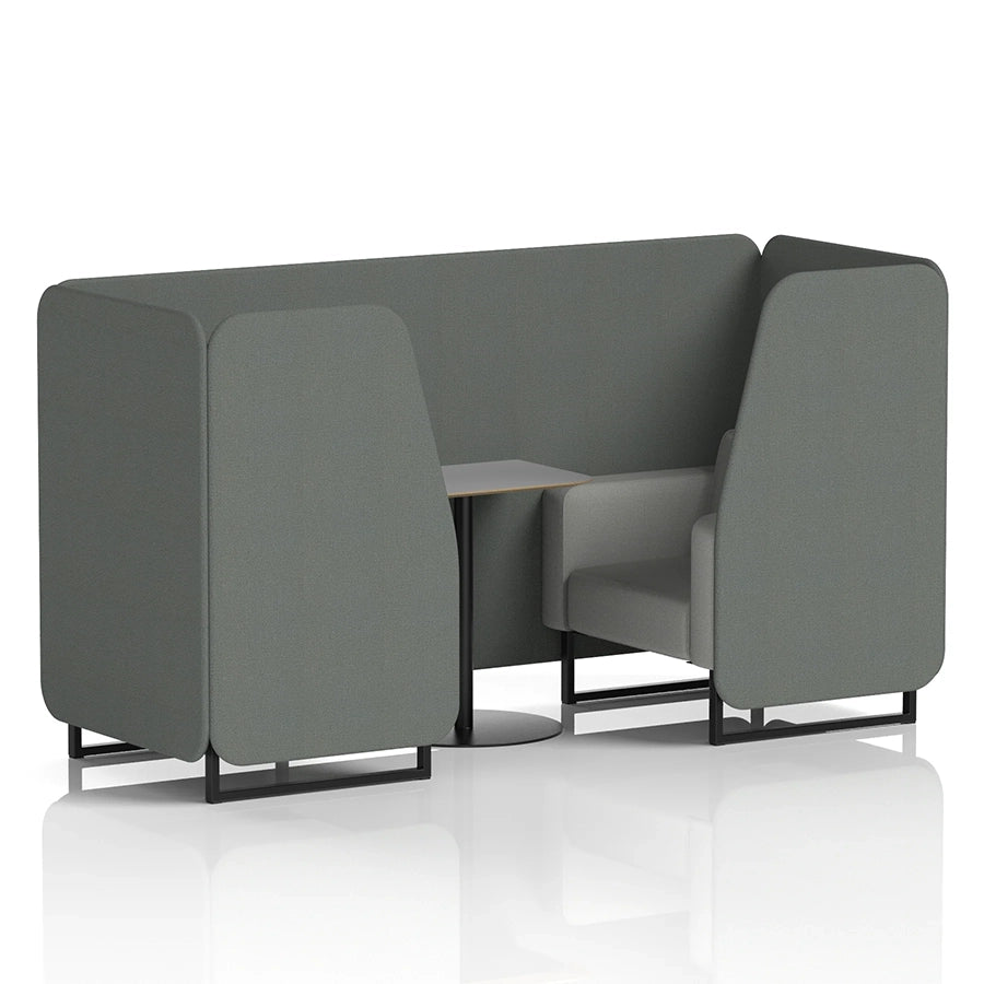 Brixworth Booth in Two Tone - 2 Seater with Grey Table