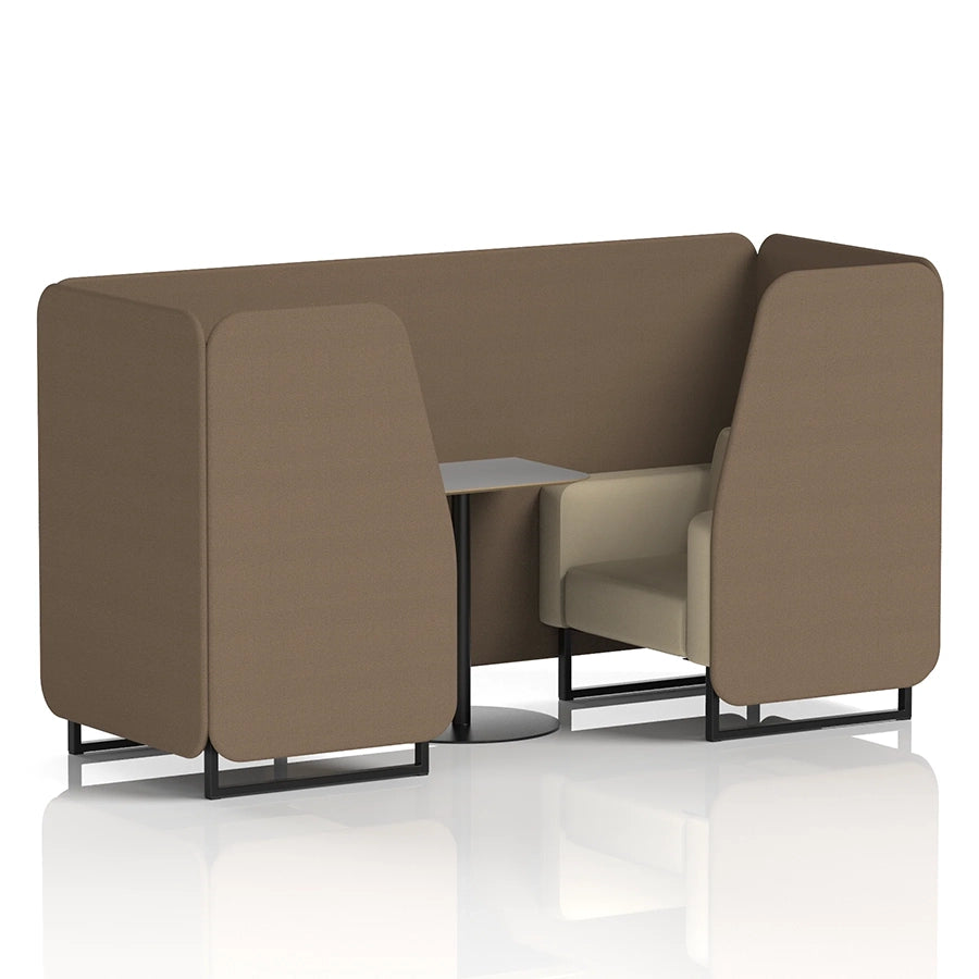 Brixworth Booth in Two Tone - 2 Seater with Grey Table