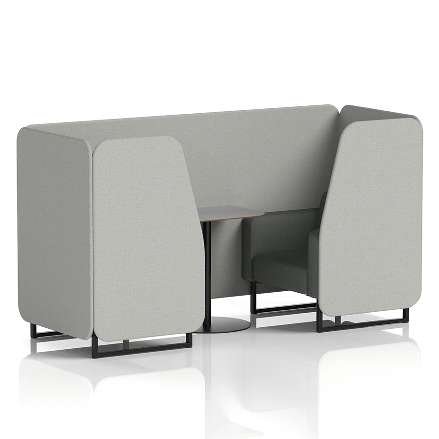 Brixworth Booth in Two Tone - 2 Seater with Grey Table