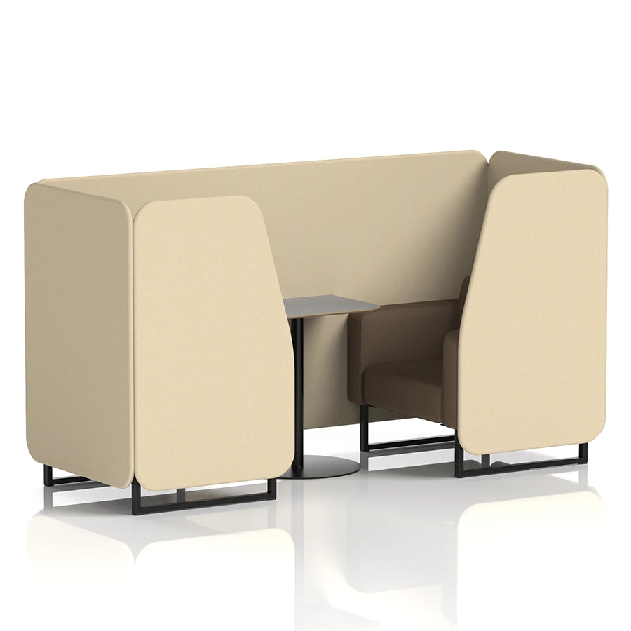 Brixworth Booth in Two Tone - 2 Seater with Grey Table