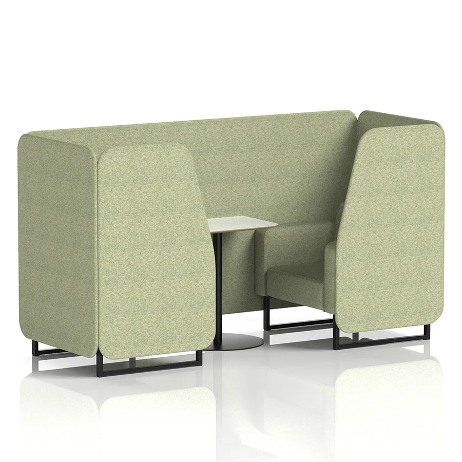 Brixworth Booth in Single Tone - 2 Seater with White Table
