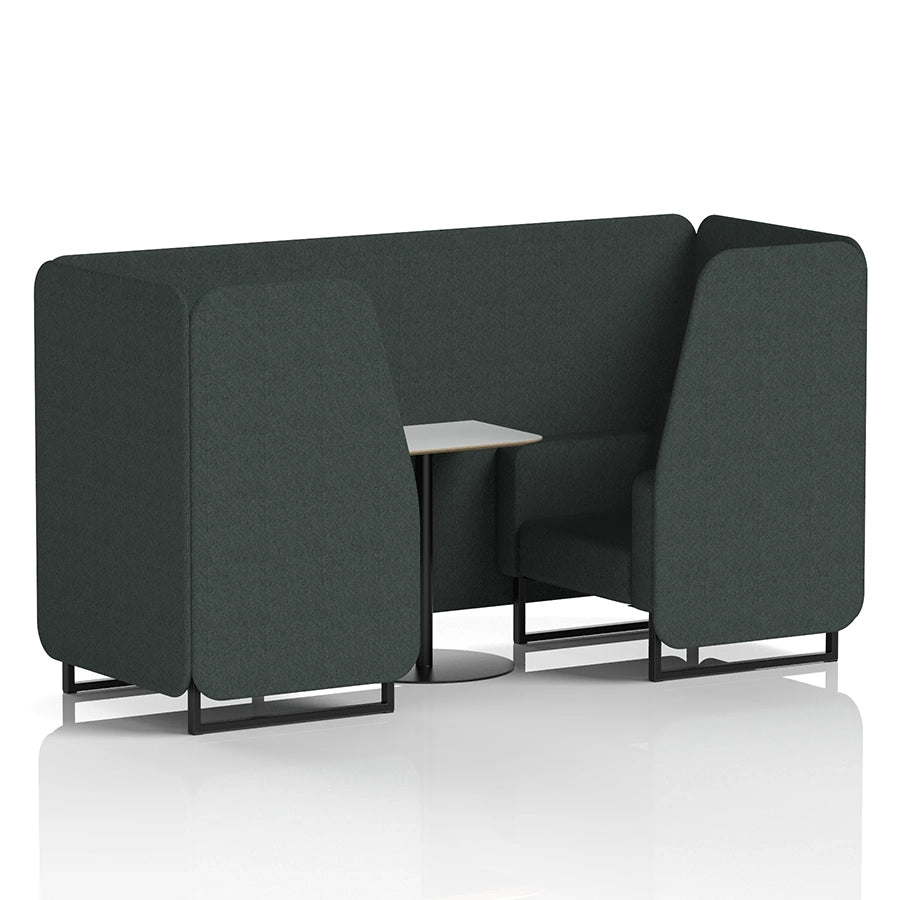 Brixworth Booth in Single Tone - 2 Seater with White Table