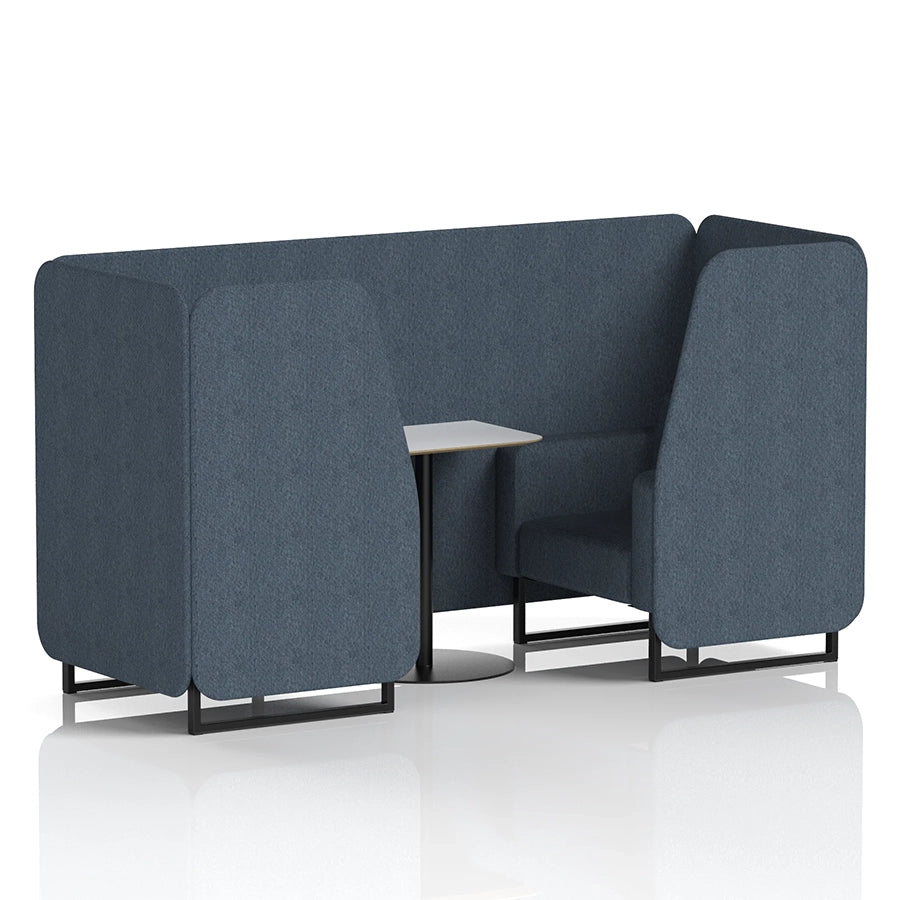 Brixworth Booth in Single Tone - 2 Seater with White Table