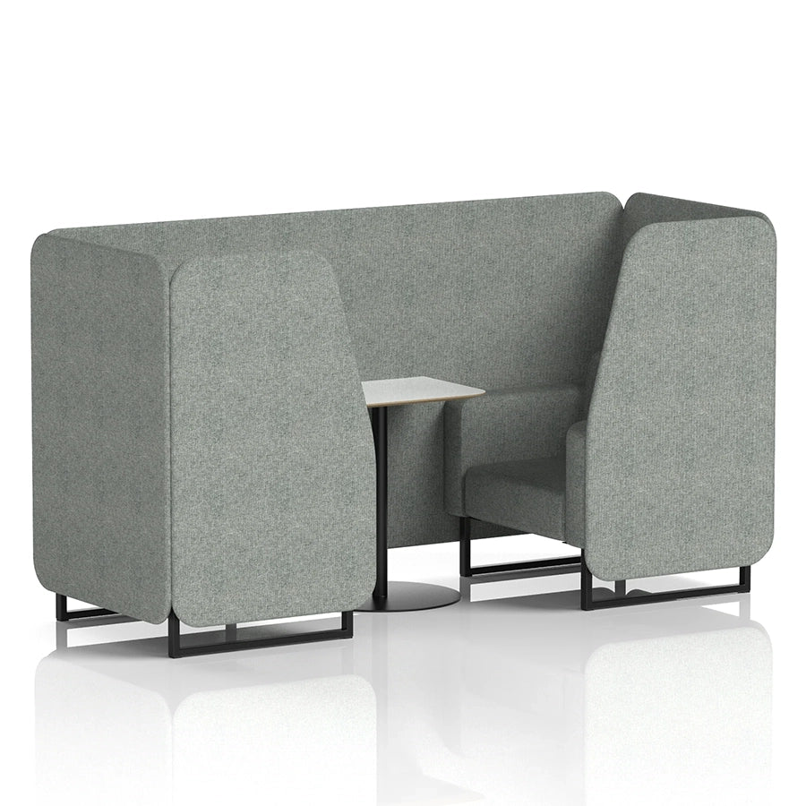 Brixworth Booth in Single Tone - 2 Seater with White Table