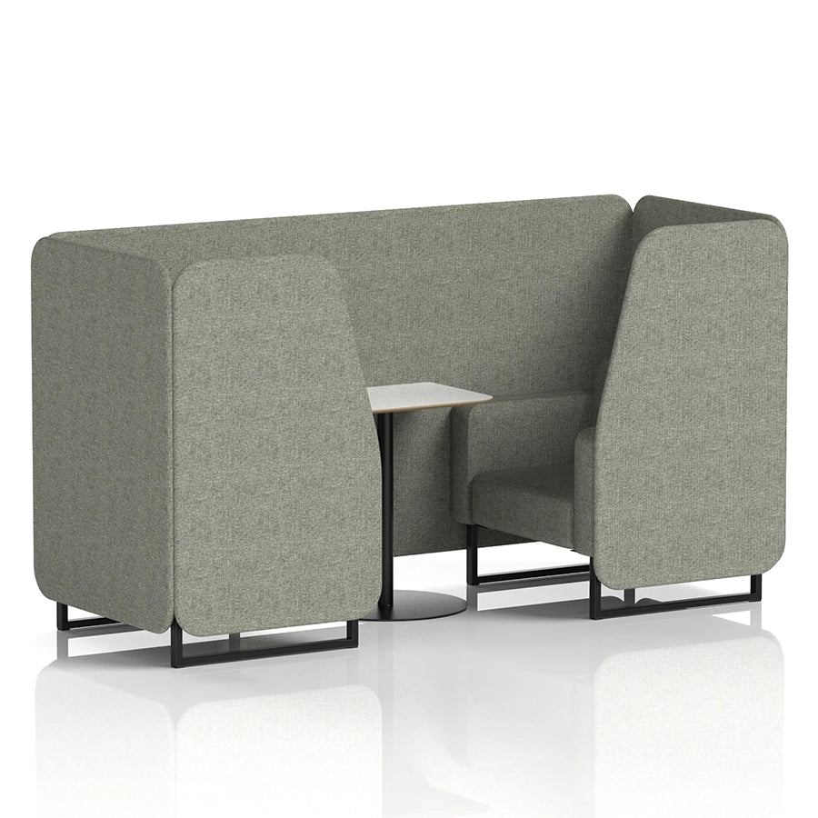 Brixworth Booth in Single Tone - 2 Seater with White Table