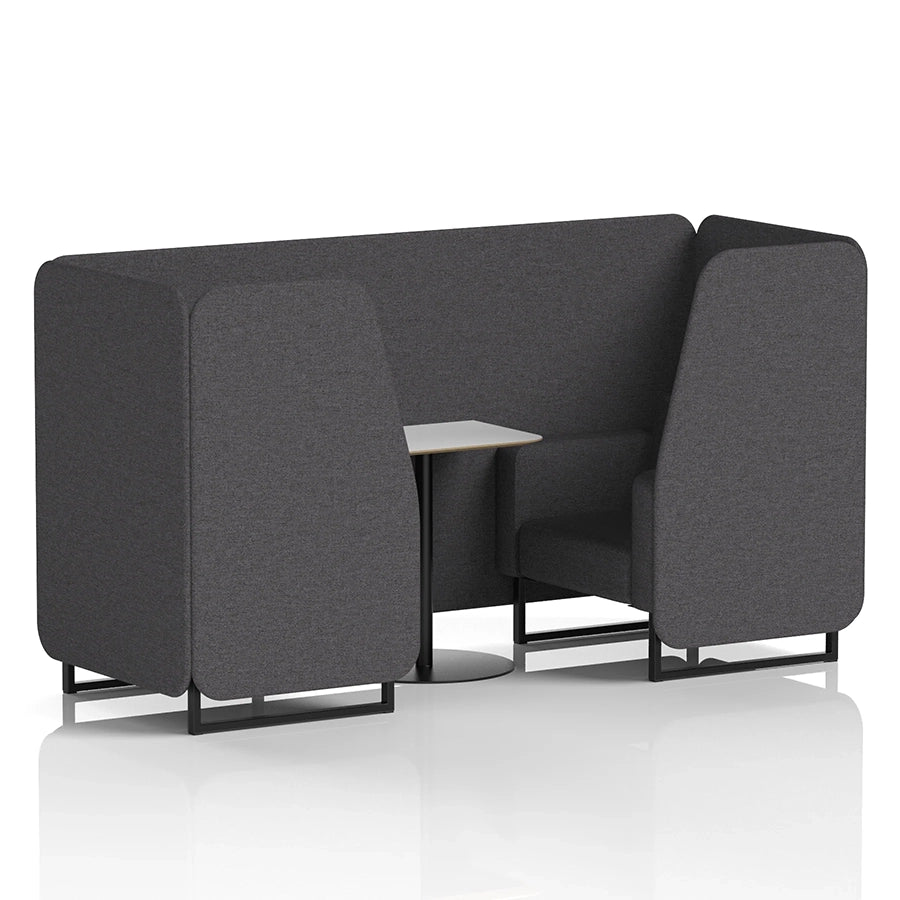 Brixworth Booth in Single Tone - 2 Seater with White Table