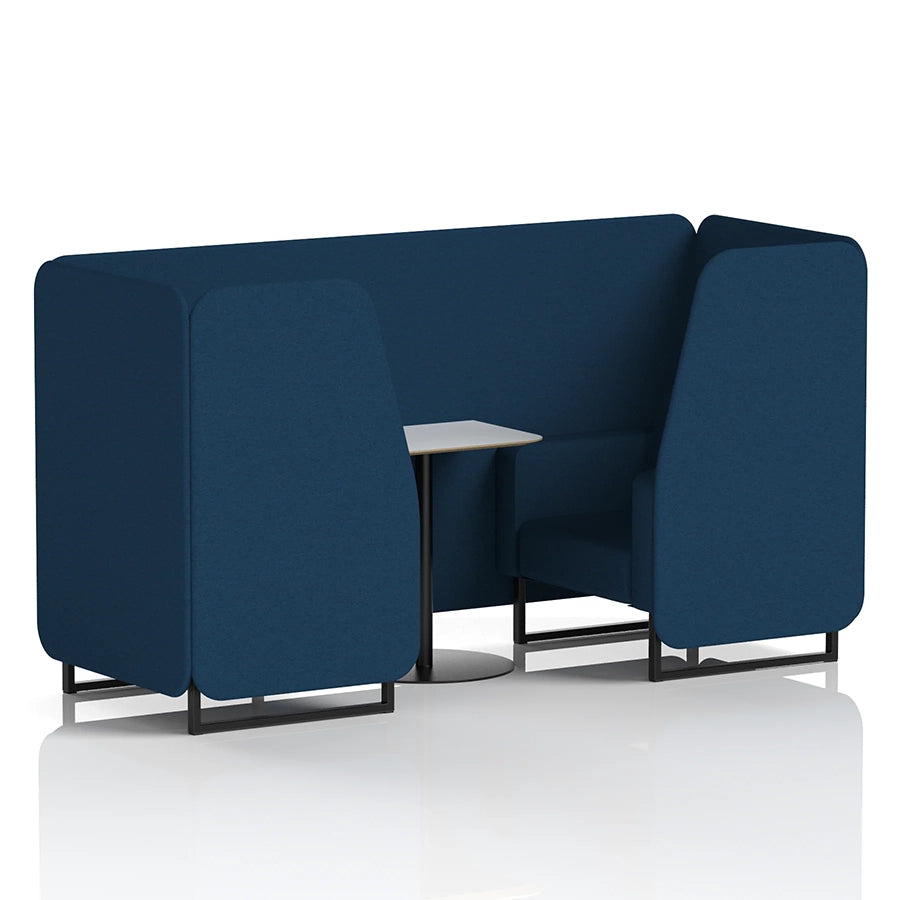 Brixworth Booth in Single Tone - 2 Seater with White Table