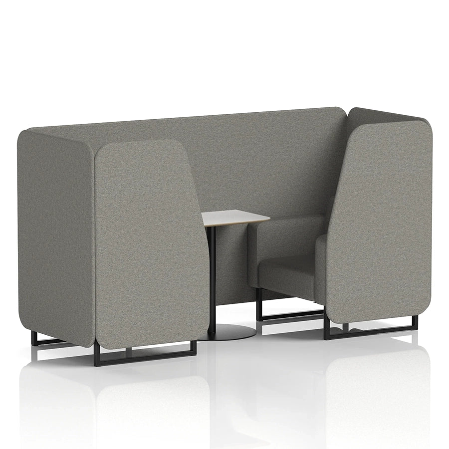 Brixworth Booth in Single Tone - 2 Seater with White Table