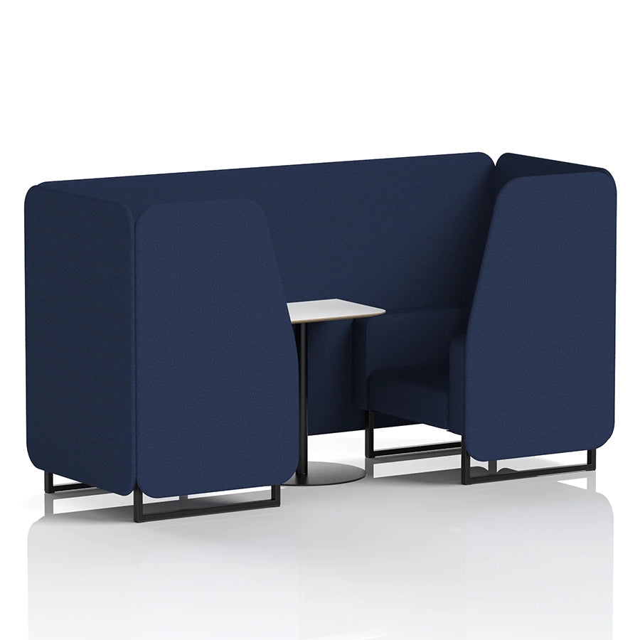Brixworth Booth in Single Tone - 2 Seater with White Table