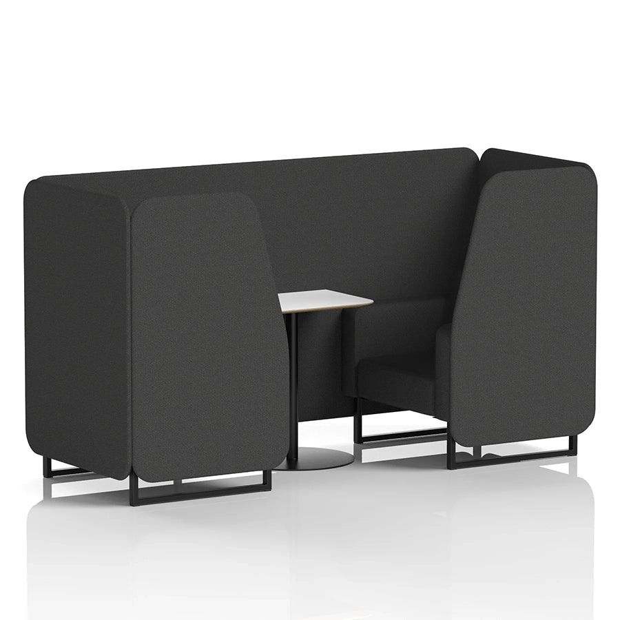 Brixworth Booth in Single Tone - 2 Seater with White Table