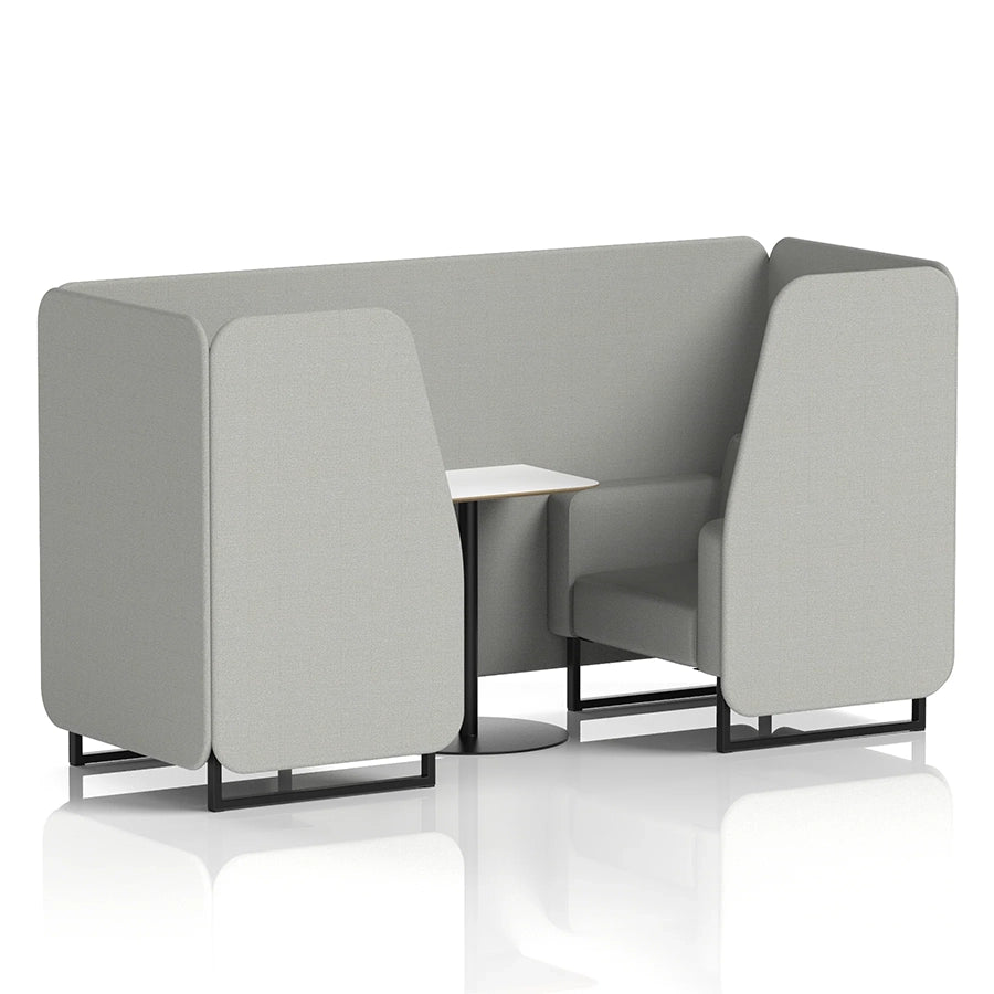 Brixworth Booth in Single Tone - 2 Seater with White Table