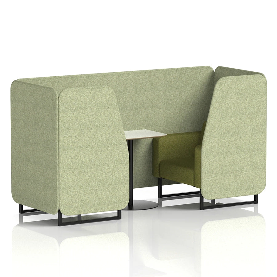 Brixworth Booth in Two Tone - 2 Seater with White Table