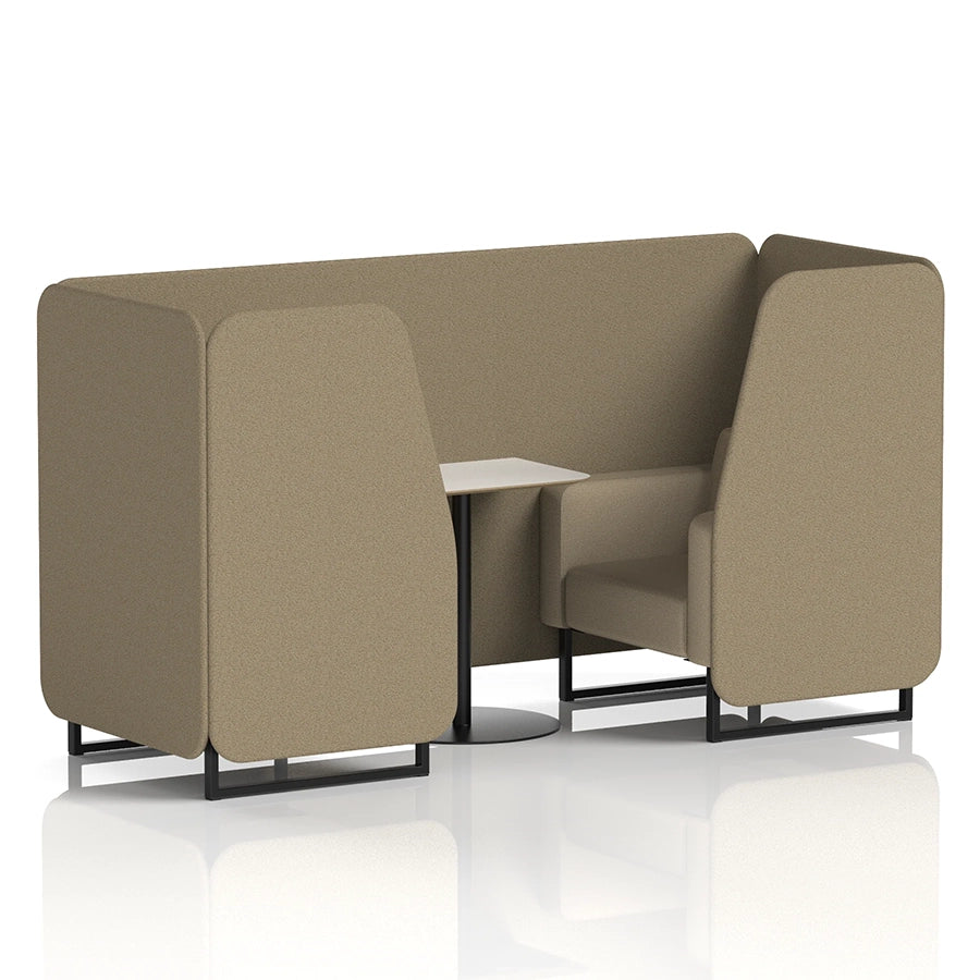 Brixworth Booth in Two Tone - 2 Seater with White Table