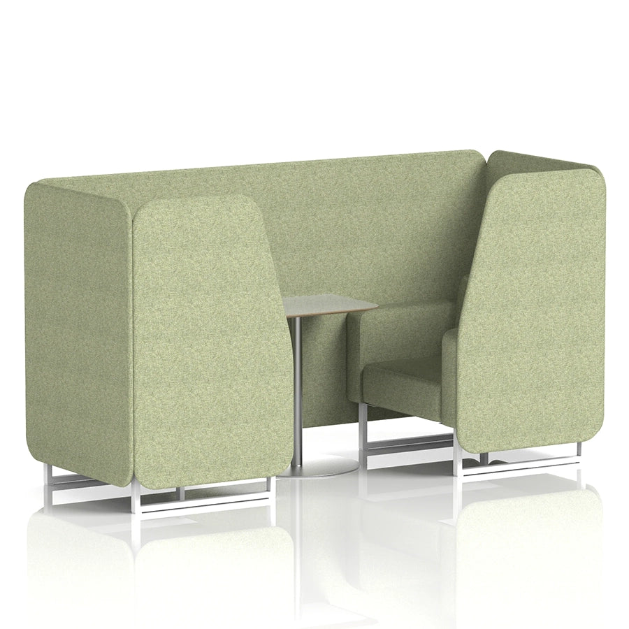 Brixworth Booth in Single Tone - 2 Seater with Grey Table