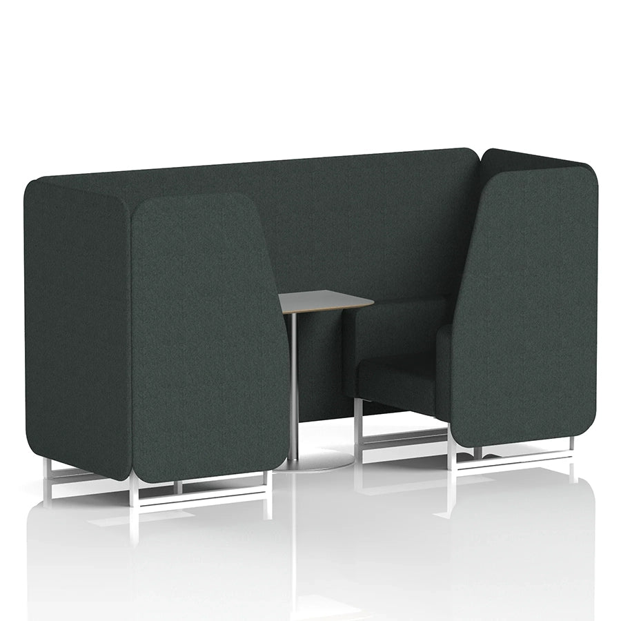 Brixworth Booth in Single Tone - 2 Seater with Grey Table