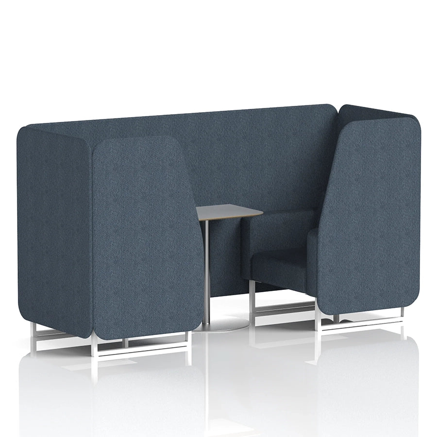 Brixworth Booth in Single Tone - 2 Seater with Grey Table