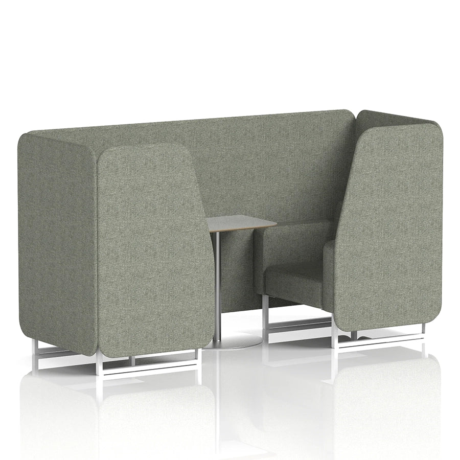 Brixworth Booth in Single Tone - 2 Seater with Grey Table