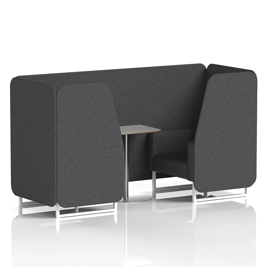 Brixworth Booth in Single Tone - 2 Seater with Grey Table