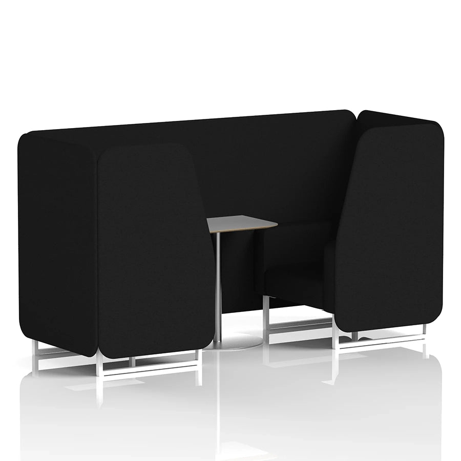 Brixworth Booth in Single Tone - 2 Seater with Grey Table