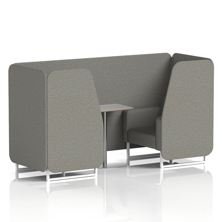 Brixworth Booth in Single Tone - 2 Seater with Grey Table