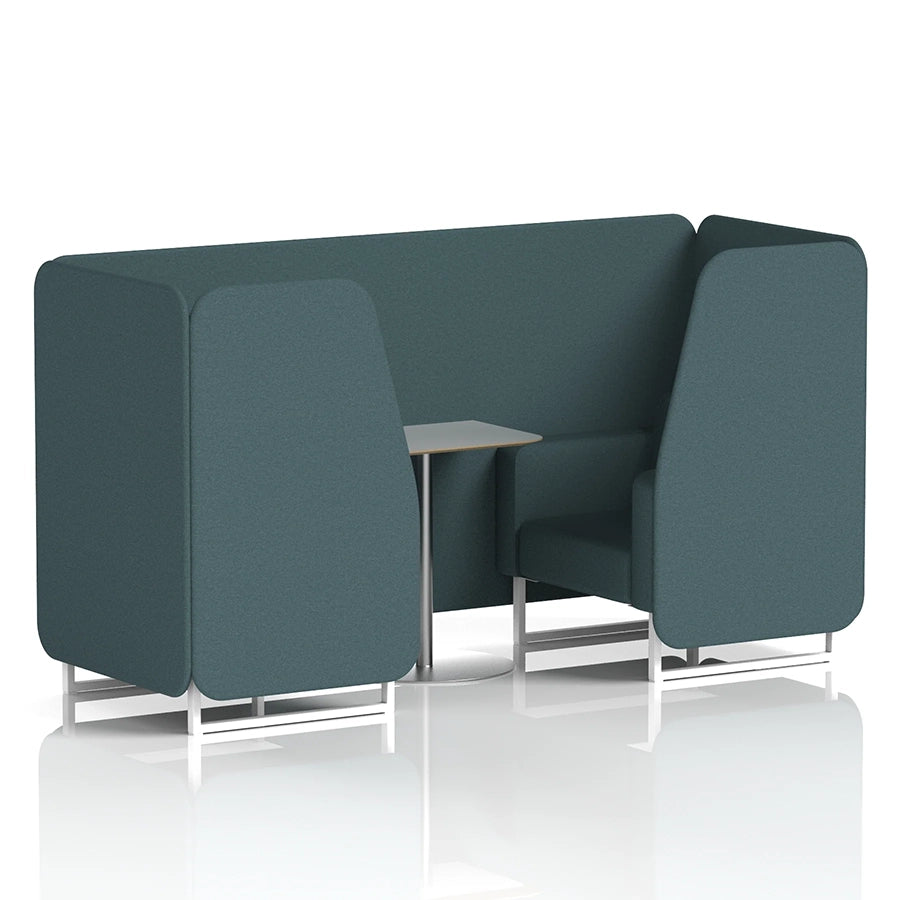 Brixworth Booth in Single Tone - 2 Seater with Grey Table